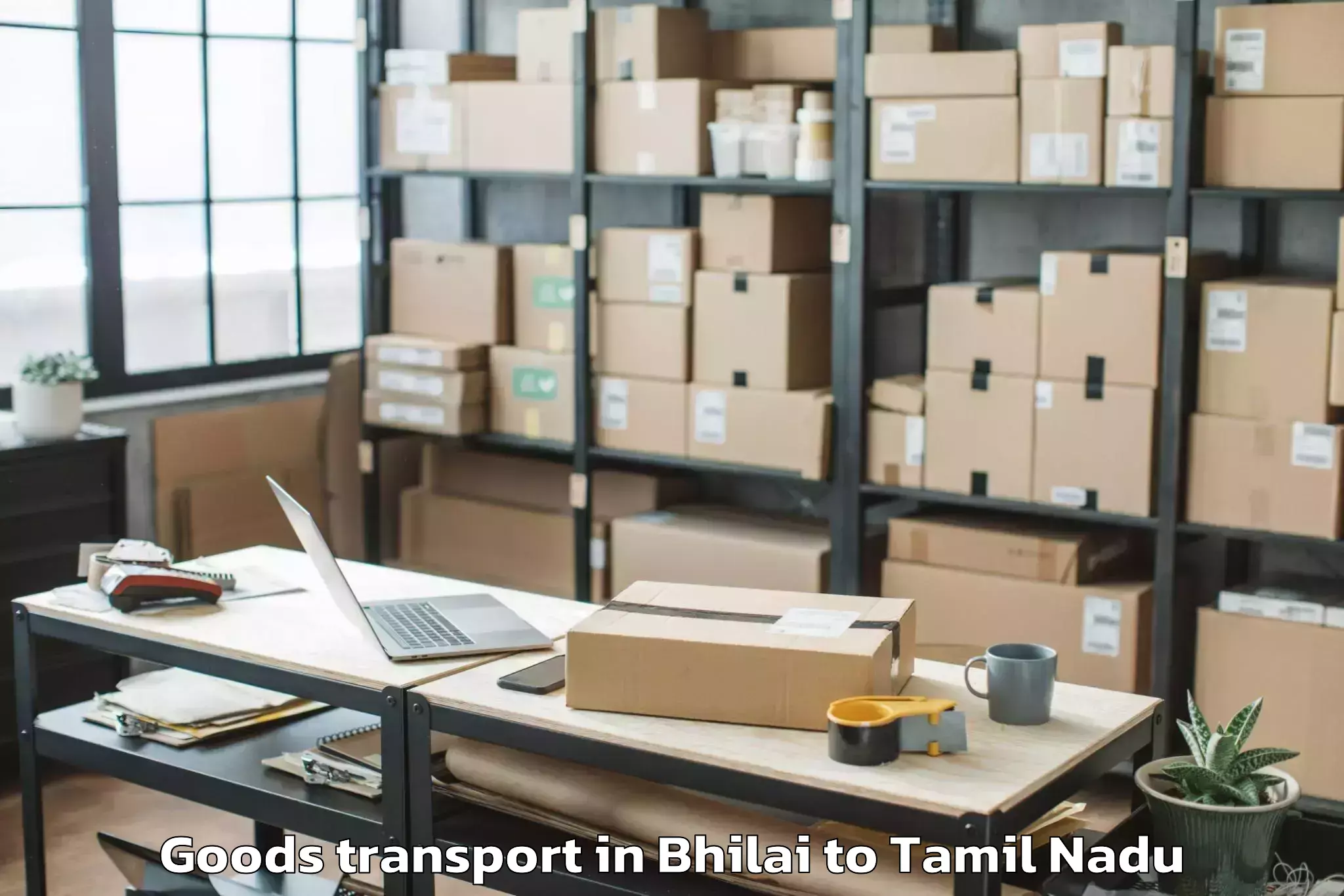 Trusted Bhilai to Palayankottai Goods Transport